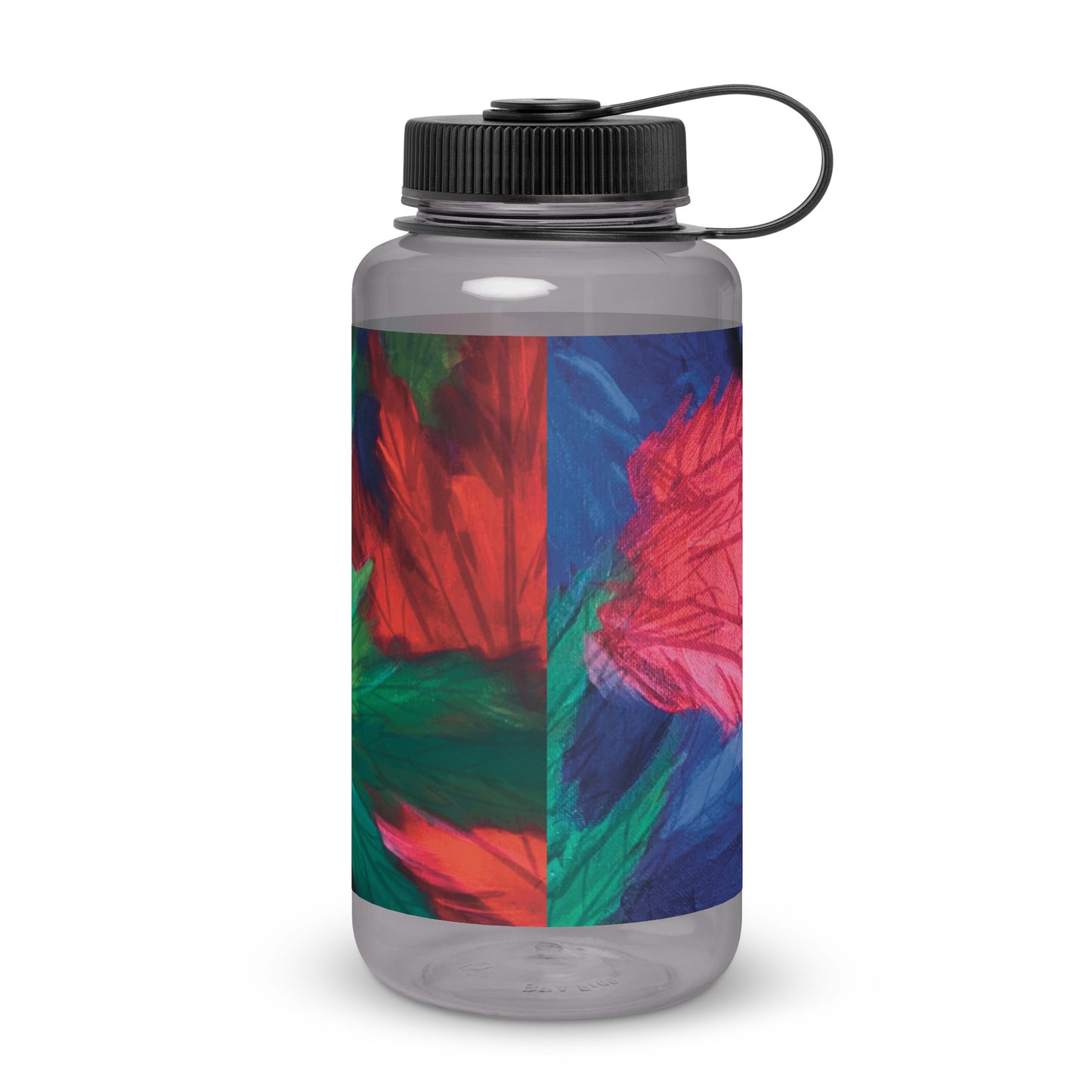 Wide mouth plastic water bottle