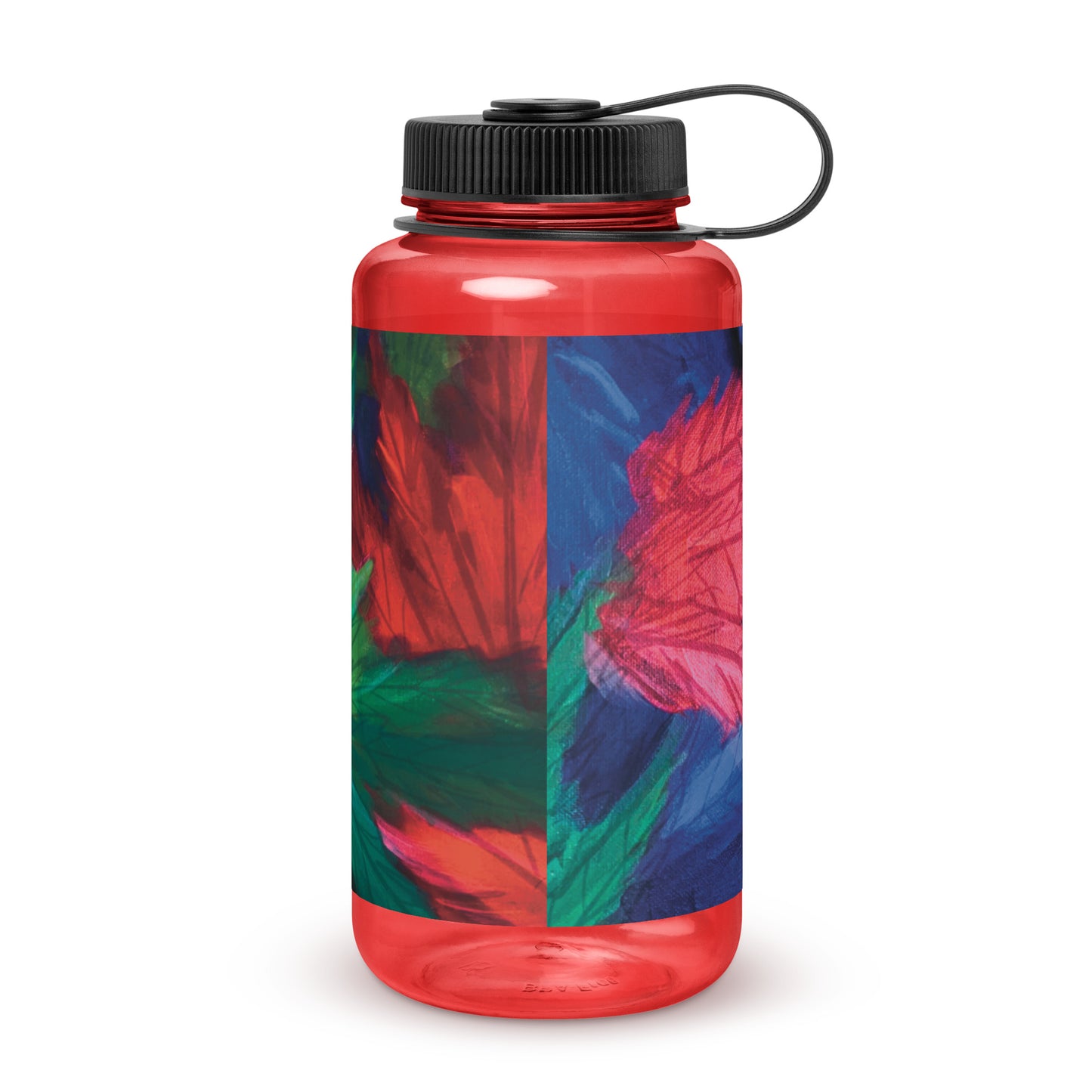 Wide mouth plastic water bottle