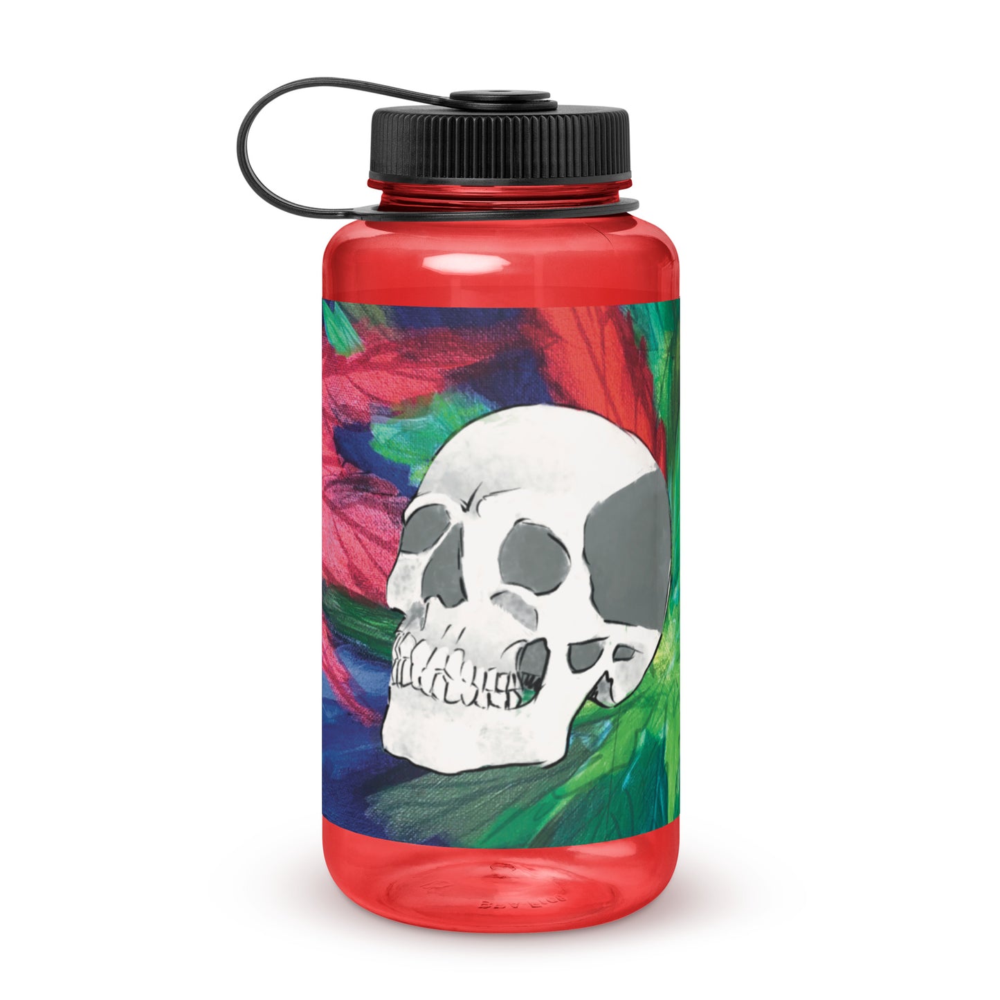 Wide mouth plastic water bottle