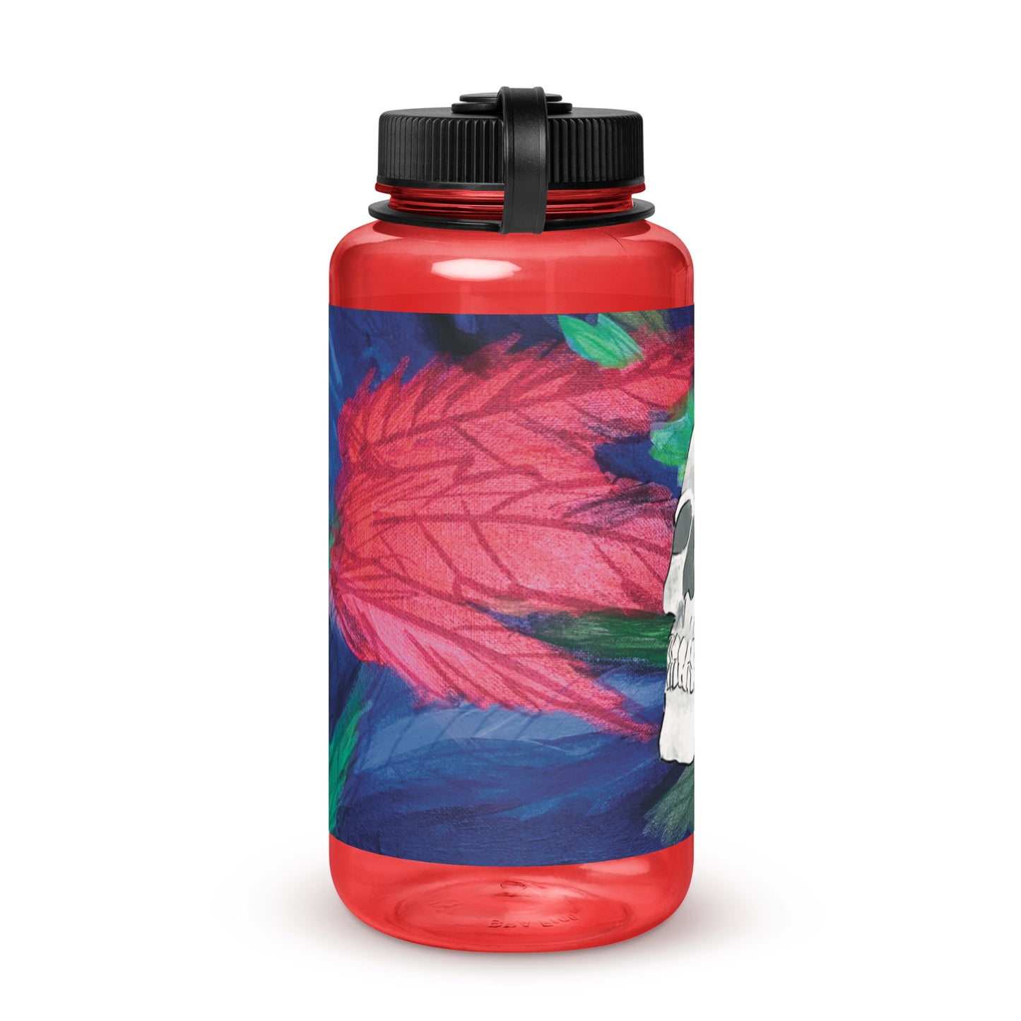 Wide mouth plastic water bottle